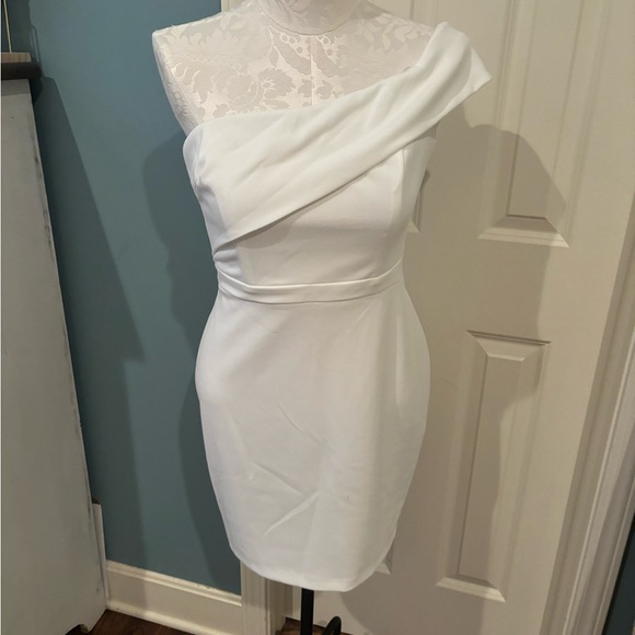 NWT Aqua One Shoulder Dress - Picture 1 of 9